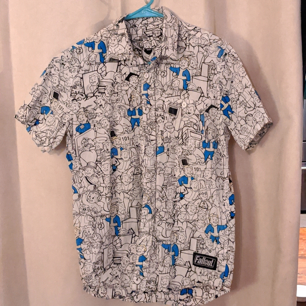 Novelty fallout 3 button down shirt